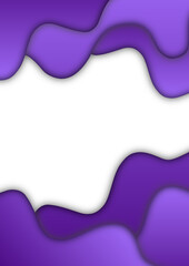 Simple poster or flyer templates background with artistic and modern violet liquid patterns. Suitable for the announcement purposes of business and advertising. A4 paper size. Available for text.