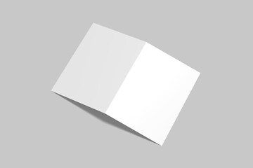 A4 Bifold Brochure Blank Mockup