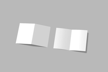 A4 Bifold Brochure Blank Mockup