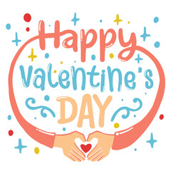 Happy valentine day vector illustration