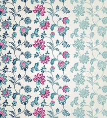 wedding card design, traditional paisley floral pattern , royal India	