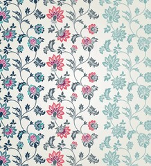 wedding card design, traditional paisley floral pattern , royal India	