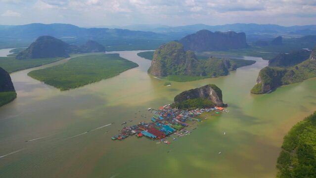 Ko Panyi, also known as Koh Panyee, is a fishing village in Phang Nga Province, Thailand, notable for being built on stilts by Malay fishermen.