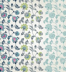 wedding card design, traditional paisley floral pattern , royal India	
