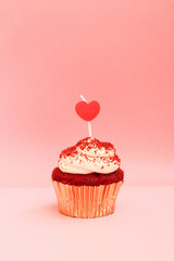Red Velvet Cup Cake for Valentine's Day