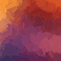 abstract colored nostalgic brush stroke grunge effect blended orange red purple gradient background	
