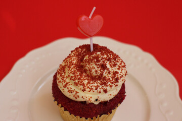Red Velvet Cup Cake for Valentine's Day