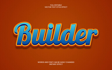 Obraz premium Builder Text Effect 