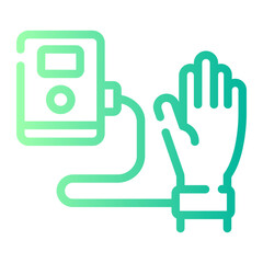 sphygmomanometer gradient icon
