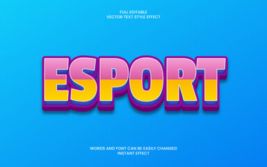 Esport Text Effect 