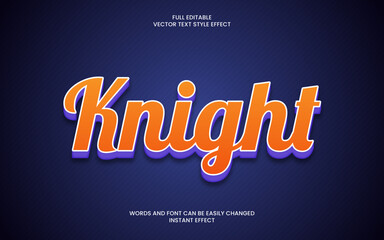 Knight Text Effect 