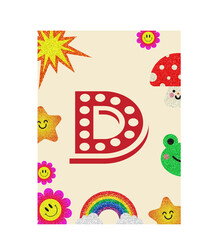 English Alphabets Vector font design for kids Worksheet