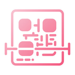 Icon Qr Code Illustration can be used for web app info graphic etc