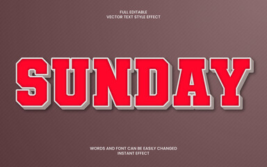 Sunday Text Effect 