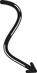 doodle arrow symbol illustration