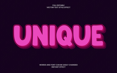 Obraz premium Unique Text Effect 