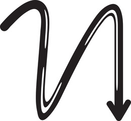 doodle arrow symbol illustration