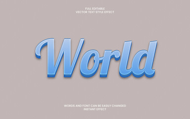 World Text Effect 