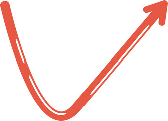 doodle arrow symbol illustration