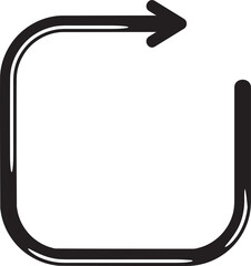 Fototapeta premium doodle arrow symbol illustration