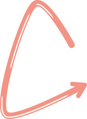 doodle arrow symbol illustration