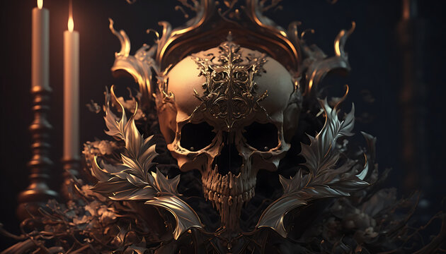 Teschio. AI generated.