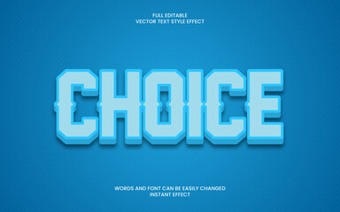 Choice Text Effect 