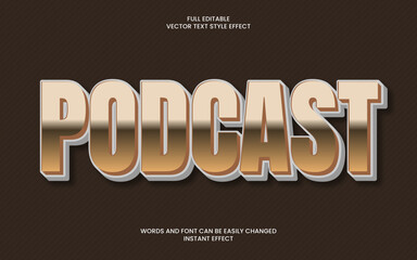 Podcast Text Effect 