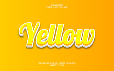 Yellow Text Effect 