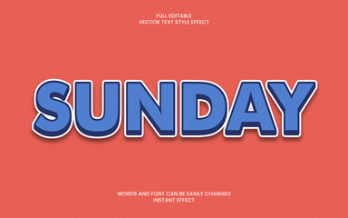 Sunday Text Effect 