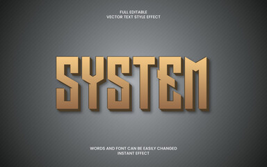 System Text Effect 