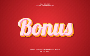 Bonus Text Effect 