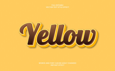 Yellow Text Effect 