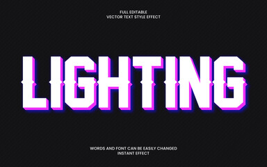 Obraz premium Lighting Text Effect 