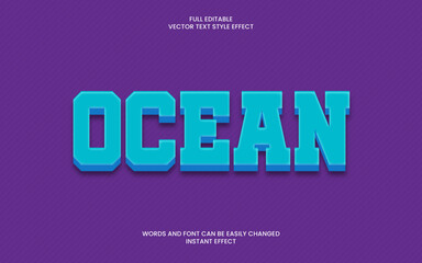 Ocean Text effect 