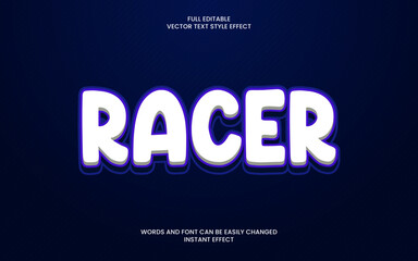 Racer Text effect 