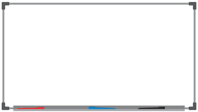 Clean Whiteboard Template for Web and Video Use &ndash; 1280&times;720 Illustrator Design