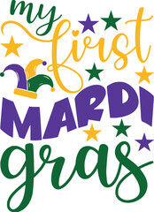 My First Mardi Gras SVG