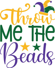 Throw Me the Beads SVG