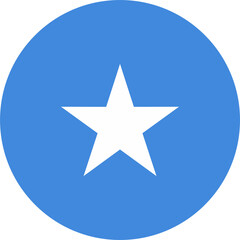 Obraz premium Somalia flag round shape 2023020817