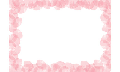 桜花びらフレーム01