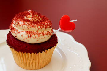 Red Velvet Cup Cake for Valentine's Day