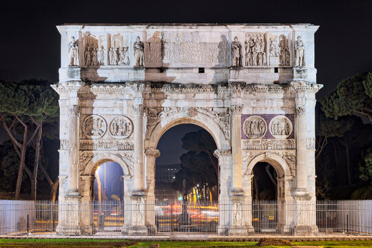 Triumphal arch, Arch Of Constantine, Rome, Italy