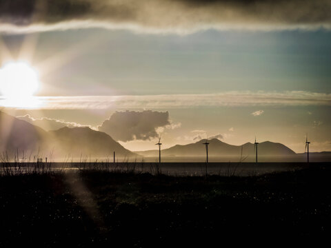 Wind turbines in Port of Bilos