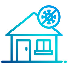 Home gradient line icon