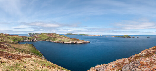 View of the Semidi Islands, Gulf of Alaska, USA
