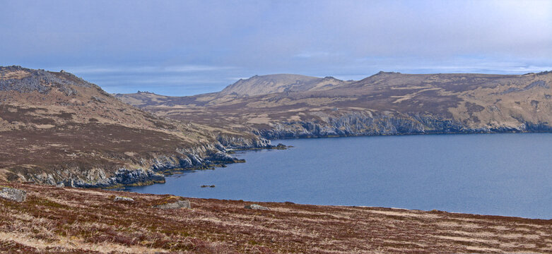 View of the Semidi Islands, Gulf of Alaska, USA