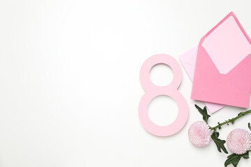 Concept of 8 march, Women day, space for text