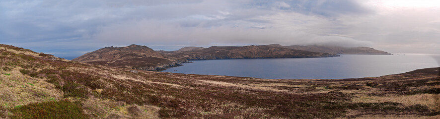 View of the Semidi Islands, Gulf of Alaska, USA