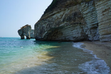 Italian beach in summer